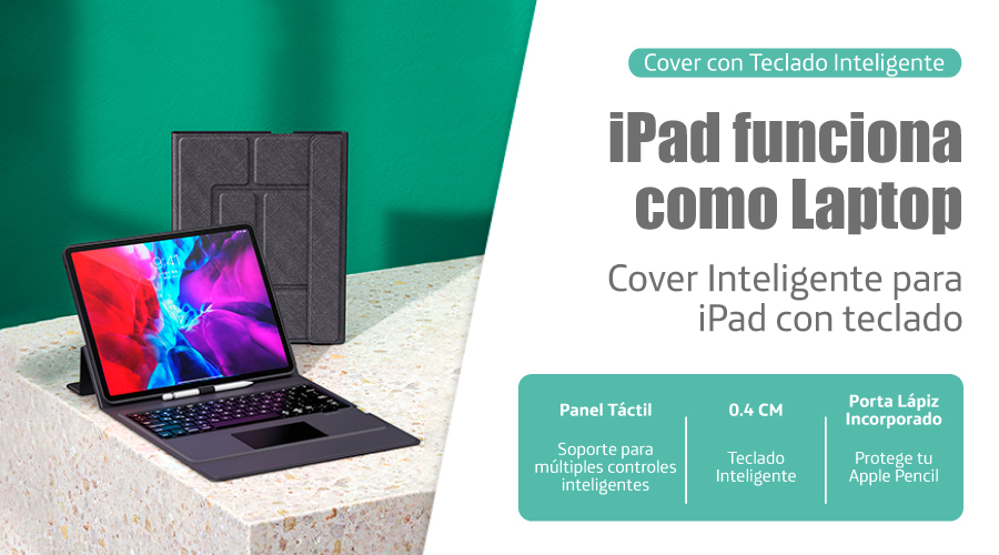 Cover para iPad Pro + Teclado 12.9″ // US-BH686 – USAMS PERÚ