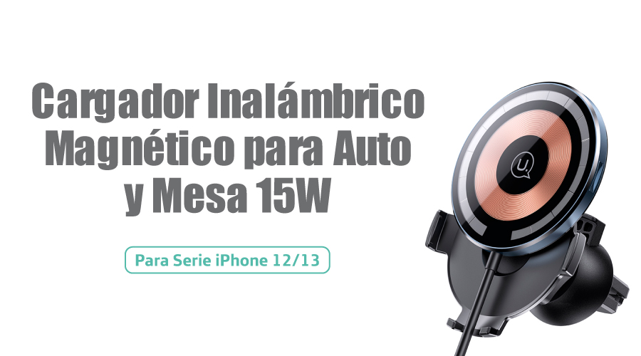 Soporte y cargador Inalámbrico magnético 3 en 1 para Apple // US-CC150 –  USAMS PERÚ
