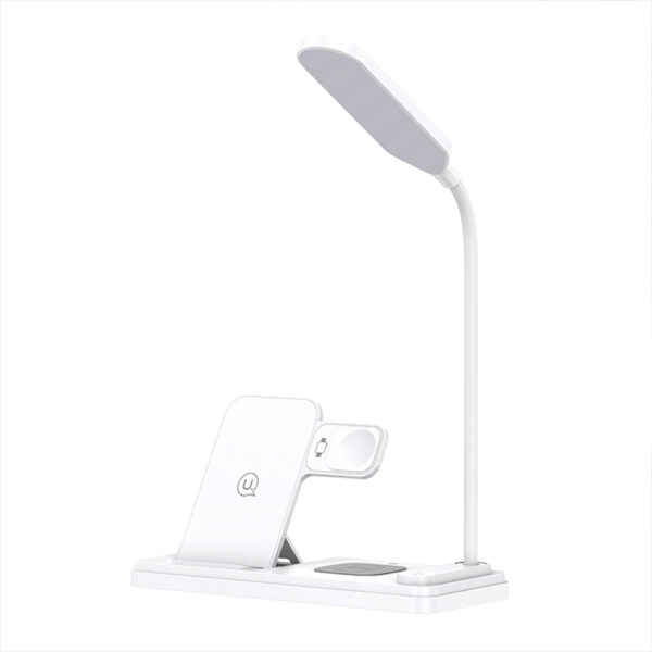 Cargador Inalámbrico 4en1 con lampara 15W Blanco // US-CD195